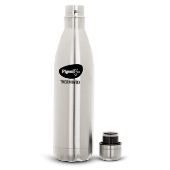 Pigeon by Stovekraft Aqua Therminox Stainless Steel Vaccum Insulated Water Bottle with Copper Coating Inside for Better Hot and Cold Retention (500 ml)