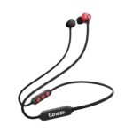 tunez Rhythm R30 in Ear Wireless Bluetooth Neckband Earphone with 10mm Drivers, Bluetooth Version V5.0,24 Hours Play Time,IPX5, Fast Charging, Magnetic Tips and Light Weight Design(Red)