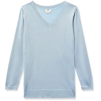 AND Girl p.Blue Solid Straight top