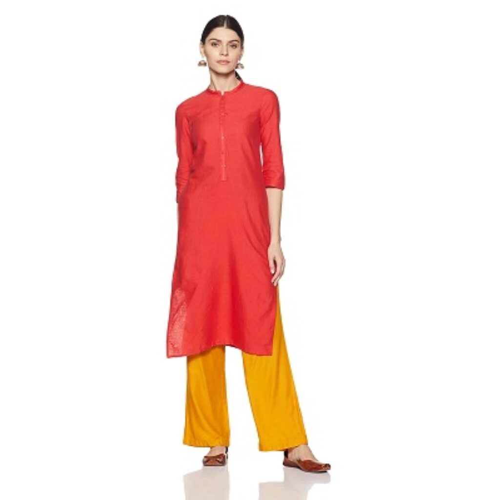 Aurelia Women's Cotton Straight Kurta