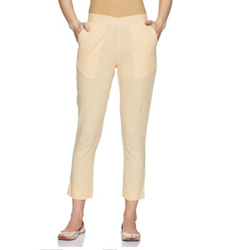 Aurelia Women Straight Fit Cotton Pants