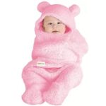 OYO BABY 3-in-1 Hooded Baby Blanket Wrapper -Pack of 1 (Pink) All Season Swaddle