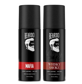 Beardo Fragrance Combo | Mafia Perfume Body Spray 120ml & Whiskey Smoke Body