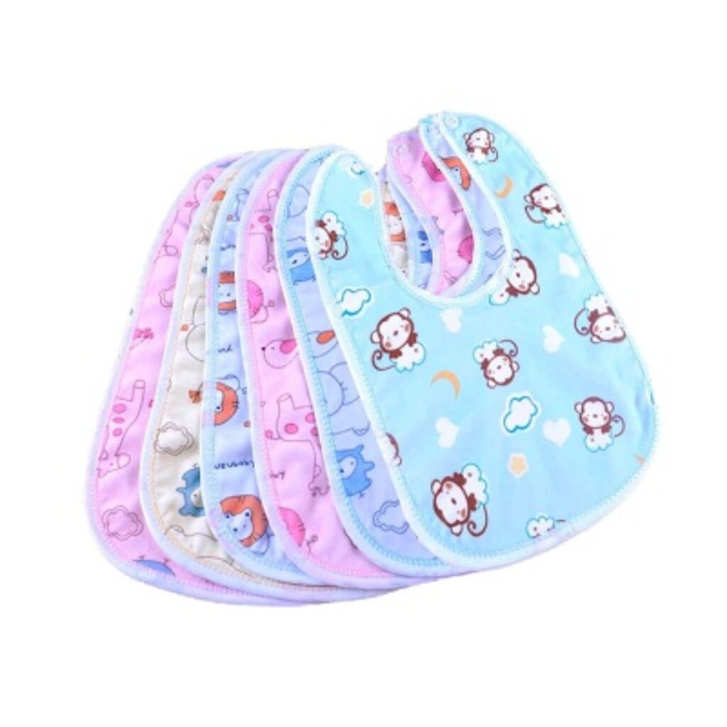 MY NEWBORN Fastdry Bibs - 6pcs | Baby bibs for 6 to 12 months