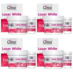 Qraa Laser White Creme Bleach 43Gm |With Bleach Activator 7Gm|Pack Of 4 | Value Pack