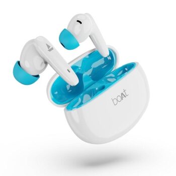 boAt Airdopes 181 True Wireless in Ear Earbuds with Mic ENx Tech, Beast Mode(Low Latency Upto 60ms) for Gaming, ASAP Charge, 20H Playtime, Bluetooth v5.2, IPX4 & IWP(Spirit White)