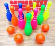 Negi Big Plastic Bowling Set with 6 Pillars and 2 Ball Set