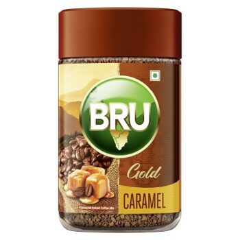 Bru Gold Caramel 100g | Flavoured Instant Coffee