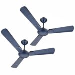 Havells 1200mm Enticer Energy Saving Ceiling Fan (Indigo Blue Chrome, Pack of 2)