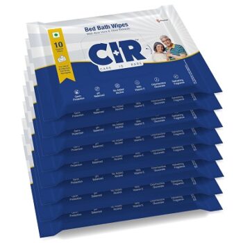 CIR Soft Body Cleansing Wet Bed Bath Wipes for Adults | Body Sponging