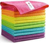 Orighty Microfiber Cleaning Cloths, Pack of 12, Highly Absorbent Cleaning Supplies