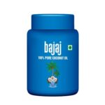 Bajaj 100% Pure Coconut Oil 600ml Wide Mouth Jar