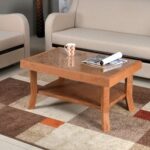 Nilkamal CNTBL2CG Contemporary Center Coffee Table/Tea Table/Teapoy for Home/Living Room/Office & Outdoor. (Pear Wood)