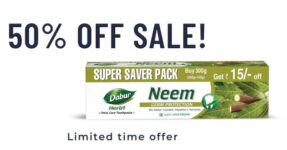 Dabur Herbal Neem 300g Germ Protection Toothpaste