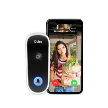 Qubo Smart WiFi Wireless Video Doorbell (White) from Hero Group