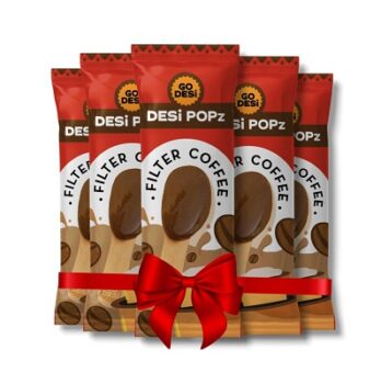 GO DESi Filter Coffee Candy, 40 pcs, Desi Popz, Filter coffee pop lollipop