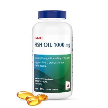 GNC 1000 Mg Omega 3 Fish Oil for Men & Women