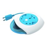 Anchor by Panasonic 5224 6A Flexi Cord 2 Pin 4 Mtr Universal Socket With Indicator (Blue & White)