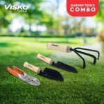 VISKO Garden Tools Set, 650 Gardening Hand Tool Kit 4 Pieces for Home Gardening