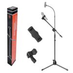 DIGIMORE Mic Stand Heavy Duty Adjustable Condenser Studio Microphone Stand With Mobile Holder