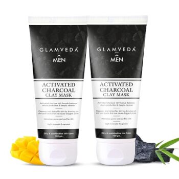 Glamveda Men Activated Charcoal Detox Clay Mask