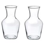 Flora Solutions Beautiful Transparent Bootle Shape Glass Pots Set Off 2 Glass