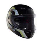 Royal Enfield TPEX Full Face Camo MLG Helmet with Clear Visor Gloss Black, Size: L(59-60cm)