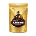 Kisses Hersheys Milk Chocolate Pouch, 6 X 108 g