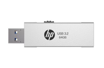 HP 818w 64GB USB 3.2 Flash Drive Silver Metal