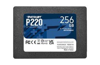 Patriot 256GB 2.5" SATA III Internal (SSD) Solid State Drive P220, Read Speed 550MB/s, 5 Year Warranty - P220S256G25