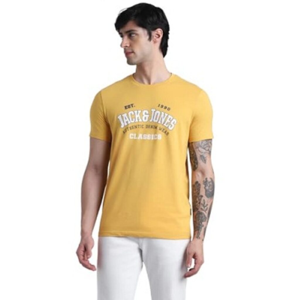 Jack & Jones Men's T-Shirt upto 71% off starting From Rs.319