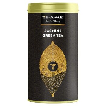TE-A-ME Jasmine Green Tea Tin, 50 GMS, 50g