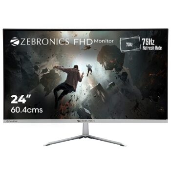 ZEBRONICS 24 Inch (60.4 Cm) Widescreen 1920 X 1080 Pixels LED Monitor