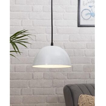 Homesake® Classy White Pendant Hanging Light, Hanging Lamp 10"