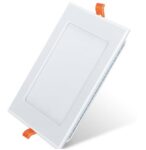 Nippo Splendour CDL-S-12W Square, Cool Day Light LED Slim Panel Light, Polycarbonate LED Downlight