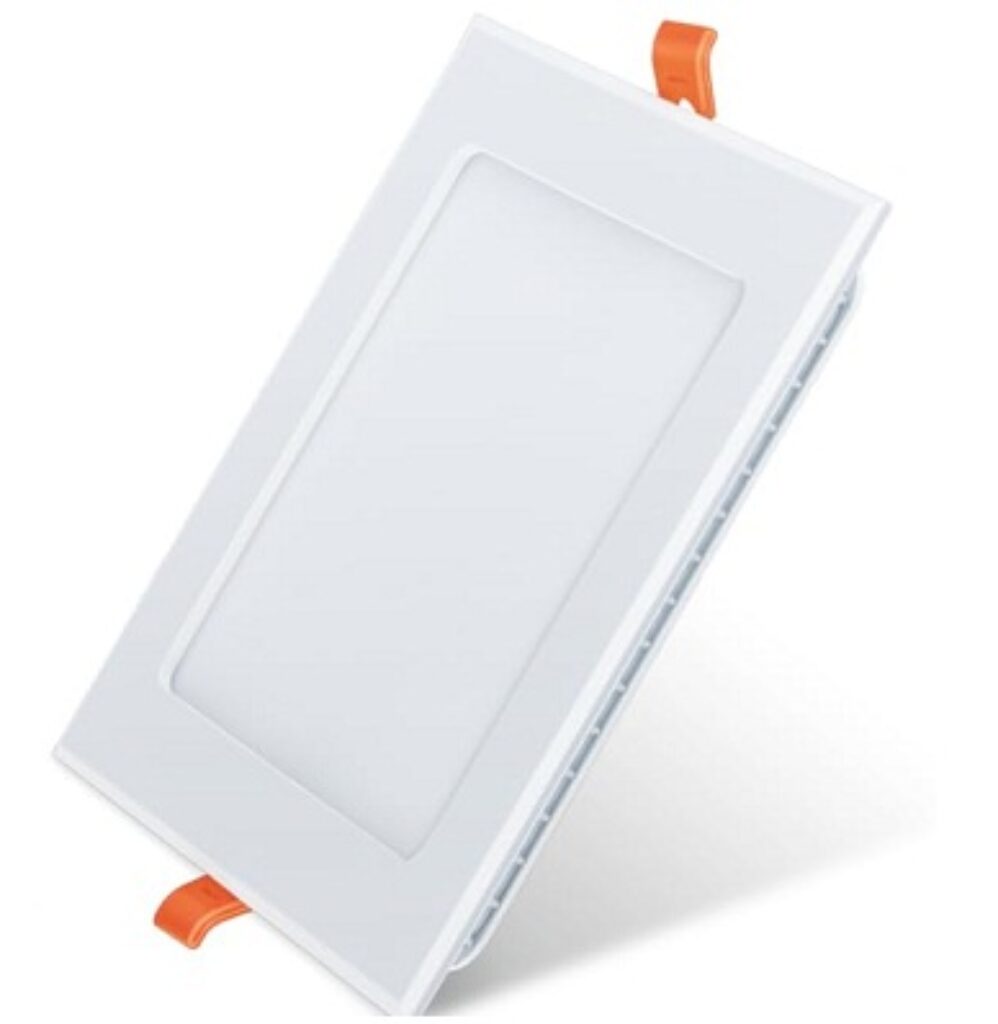 Nippo Splendour CDL-S-12W Square, Cool Day Light LED Slim Panel Light, Polycarbonate LED Downlight