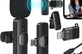 VMKLY Wireless Lavalier Omnidirectional Microphone System Vlog for Type-C Android & iPhone