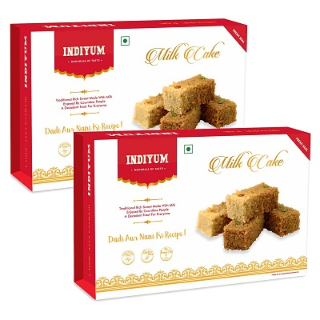 Indiyum Indian Sweet Milk Cake 200g Pack Of 2 (400g)