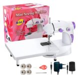 UNFLUIR Mini Sewing Machine with Table Set