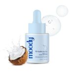 Moody 2% Hyaluronic Face Serum with Niacinamide Peptides For Dewy Hydrated & Plumped Skin With 7D Hydro Burst