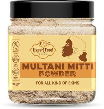 Expert Foods Organic 100% Pure Multani Mitti Powder