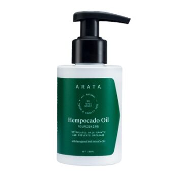 Arata Zero Chemicals Natural Nourishing Hempocado Oil With Hempseed & Avocado Oil for Women & Men, Vegan & Cruelty Free