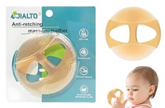 JIALTO Infant Teething Toys for Newborns/Baby Chew Toys for Sucking Requirements/Freezer-Safe Baby and Toddler Silicone Teether