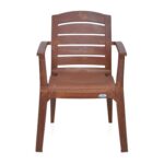 Nilkamal Set of 2 CHR2135 Plastic Chair, Mango Wood