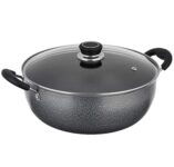 Amazon Brand - Solimo - NON STICK KADHAI WITH GLASS LID