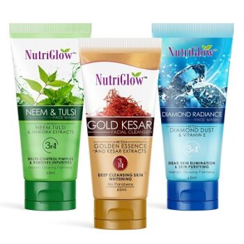 NutriGlow Neem Tulsi Face Wash, Gold Kesar Face Wash