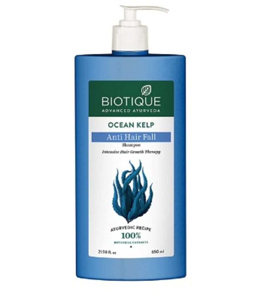 Biotique Ocean Kelp Anti Hairfall Shampoo | Intensive Hair Growth Therapy| Anti Hairfall Shampoo that Maintains Shine