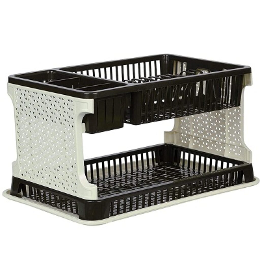 ARISTO Lenovo Plastic Kitchen Organizer Rack with Water Storing Tray