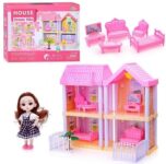 Jack Royal Dream Doll House Playset Home with Accessories Portable Princess