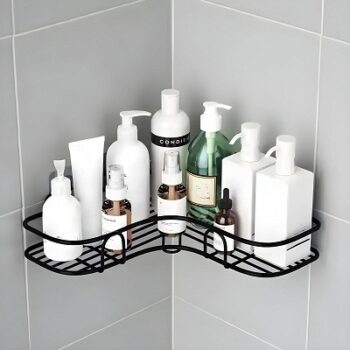 JIALTO Bathroom Organiser Without Drill Bathroom Corner Shelf Adhesive Stand For Corner Rack For Bathroom